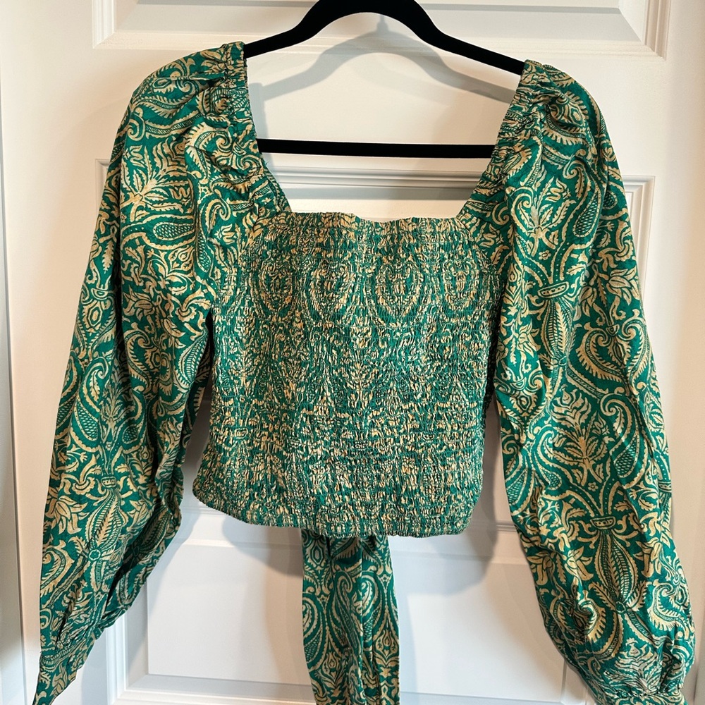 The Drop x Sruthi Jayadevan Boho Peasant Blouse - NWT - Picture 8 of 8